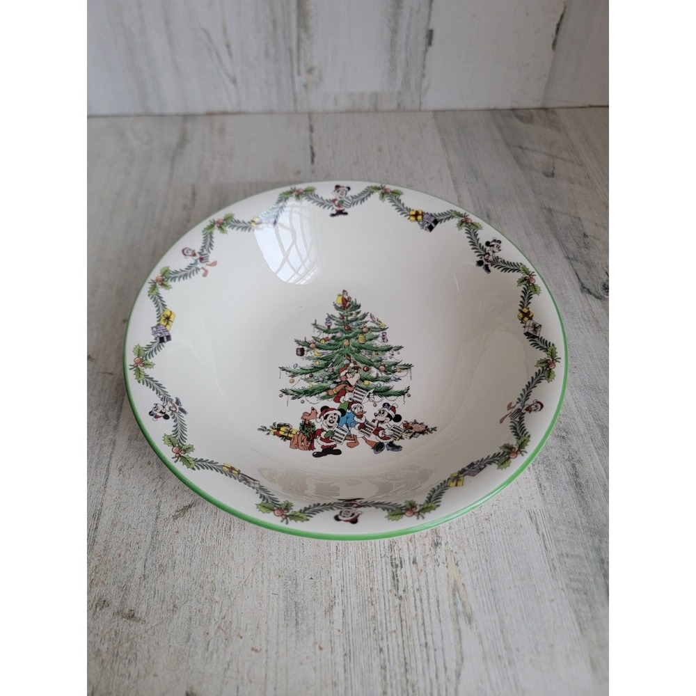 Spode Disney bowl Mickey mouse‎ Xmas home decor figure Donald goofy